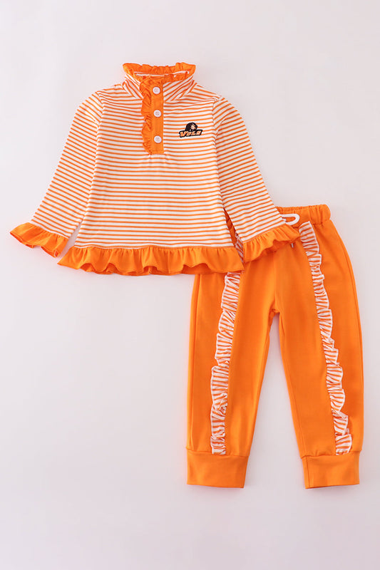 Girls Tennessee Appliqué Ruffle Pants Set