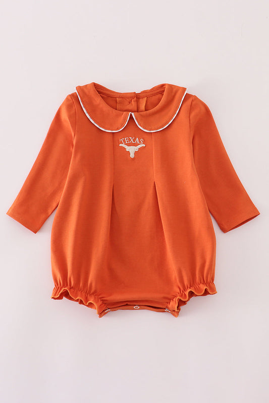 Girls Texas Longhorns Embroidered Bubble