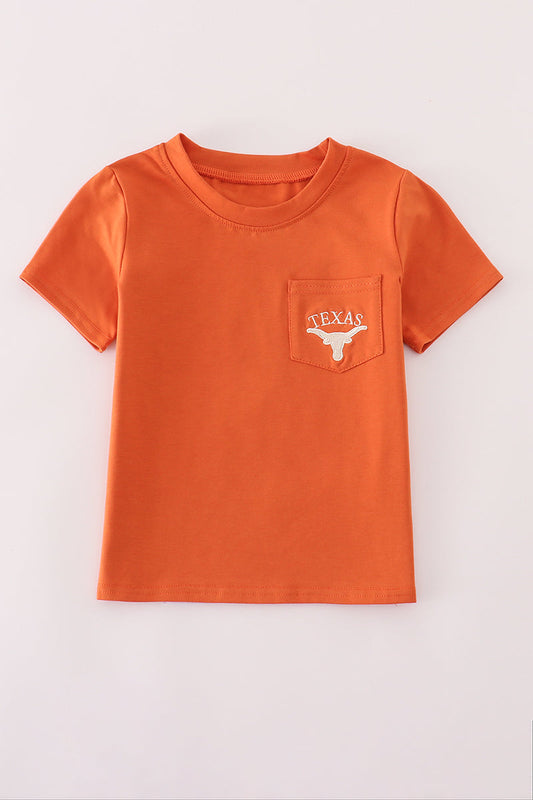 Boys Texas Longhorns Embroidered Tee