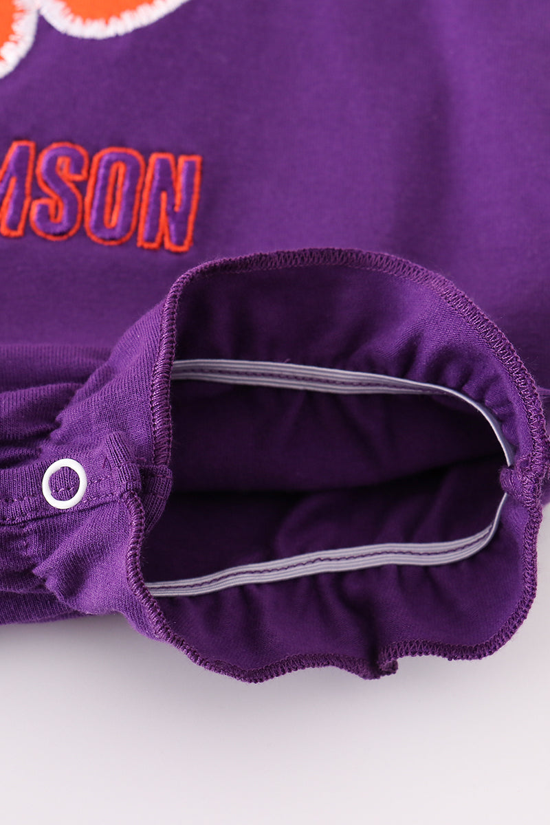 Girls I Love Clemson Appliqué Ruffle Bubble