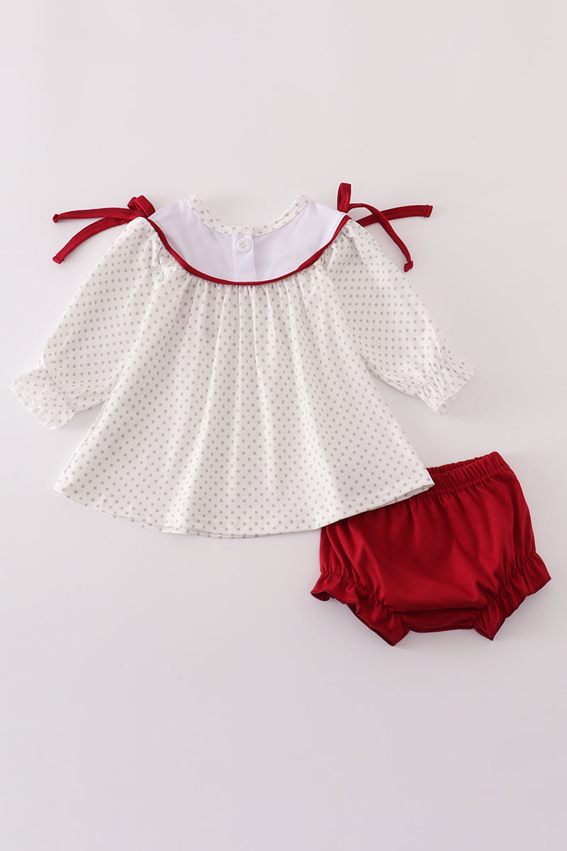 Girls Go Bama Embroidered Bloomer Set