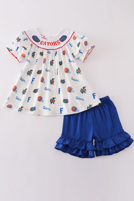 Girls Florida Gators Embroidered Set