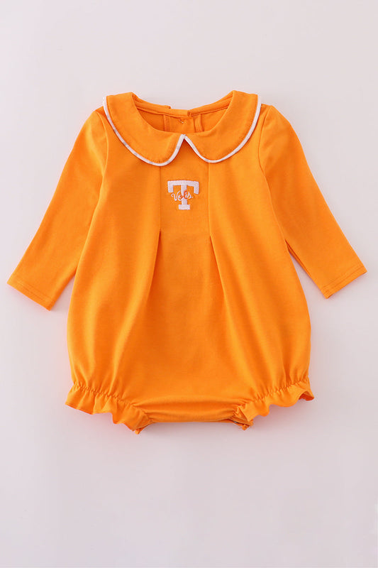 Girls Orange Tennessee Vols Embroidered Bubble