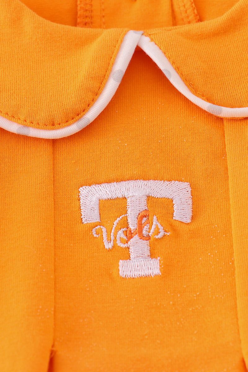 Girls Orange Tennessee Vols Embroidered Bubble
