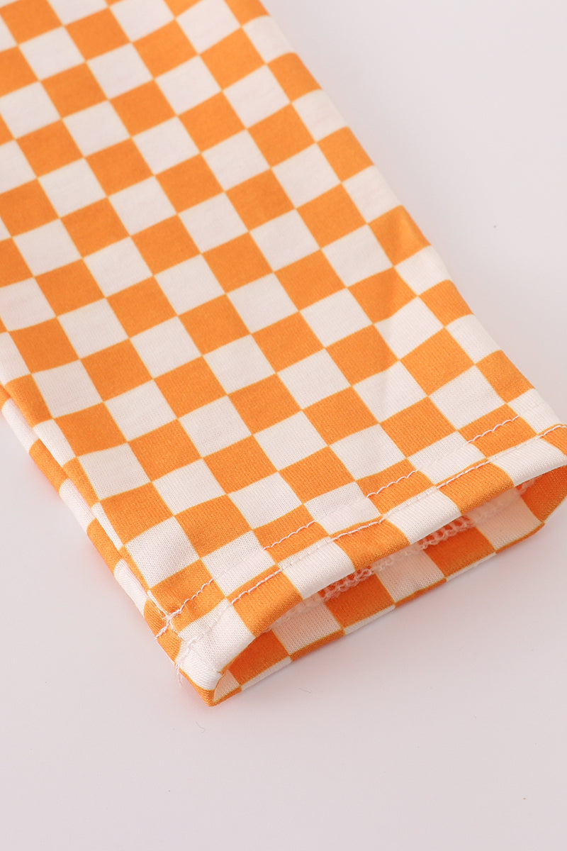 Boys Checkered Tennessee Vols Embroidered Pocket Tee