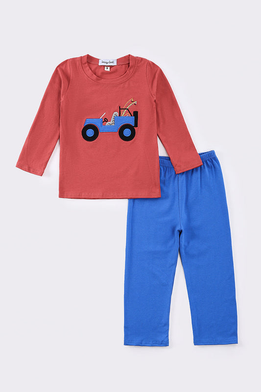 Boys Appliquéd Fishing Off-Roader Set