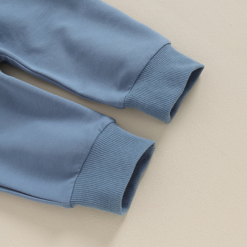 V-Stitch Sweatshirt Pocket Pant Set, Unisex