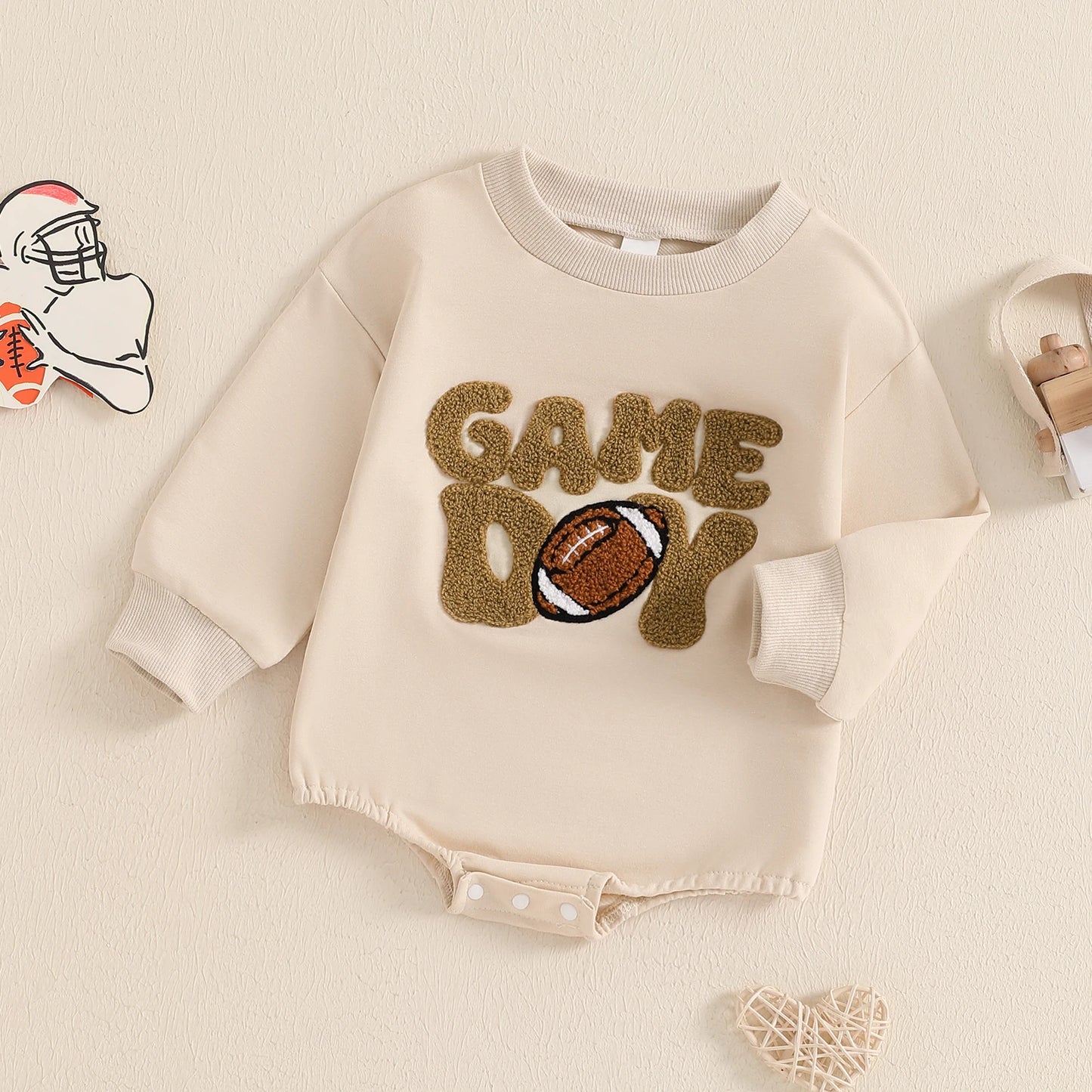 Embroidered Game Day Football Bubble, Unisex
