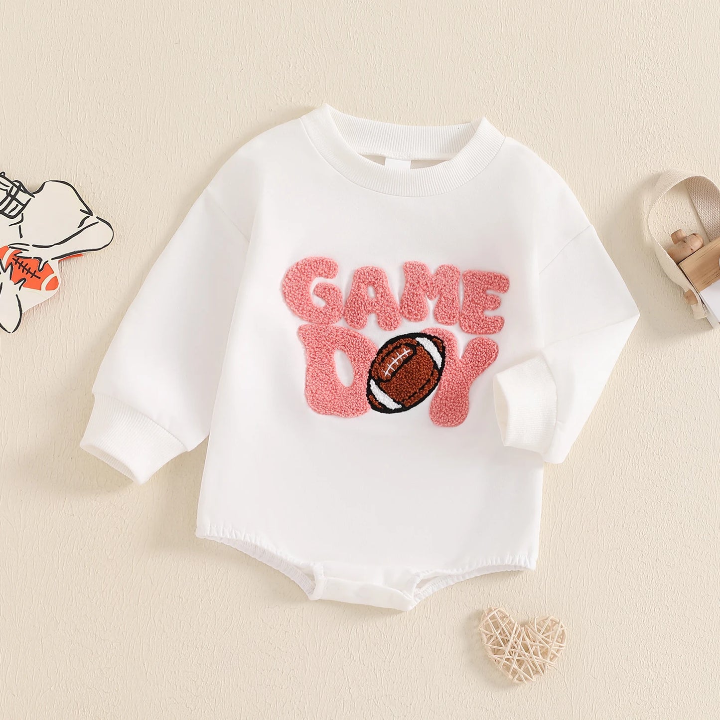 Embroidered Game Day Football Bubble, Unisex