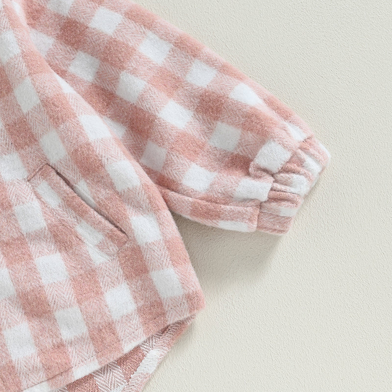 Plaid Hooded Zip Jacket, Unisex