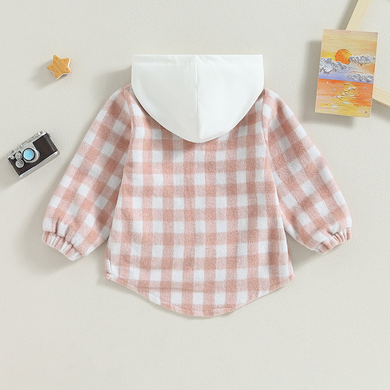 Plaid Hooded Zip Jacket, Unisex