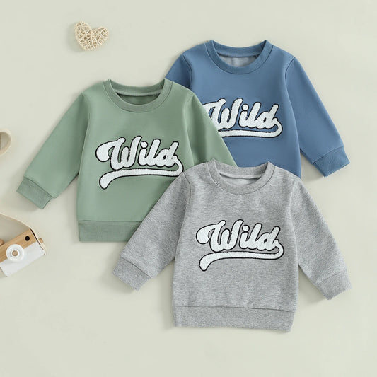 Boys Wild Embroidered Sweatshirt
