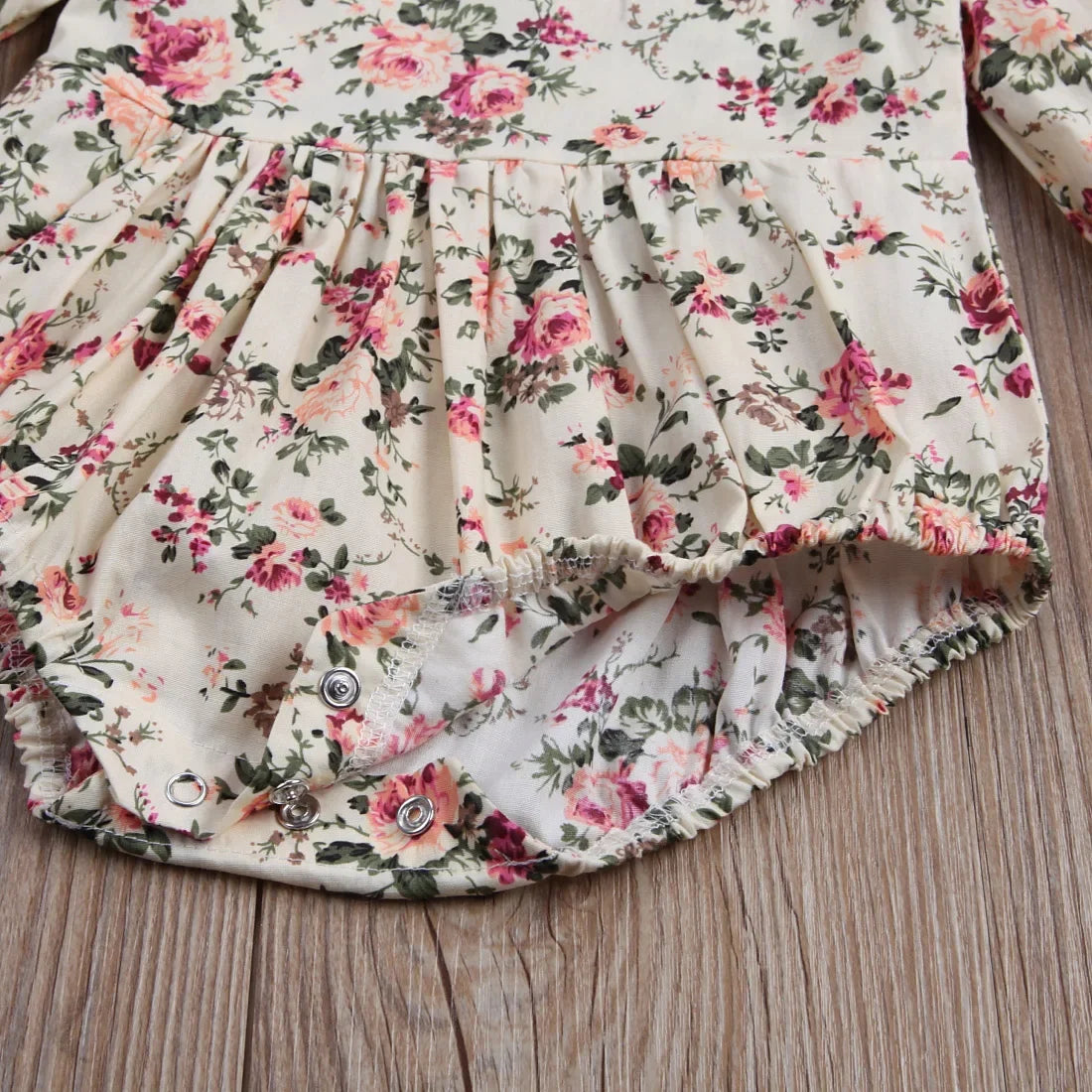 Girls Flying Sleeve Floral Dress