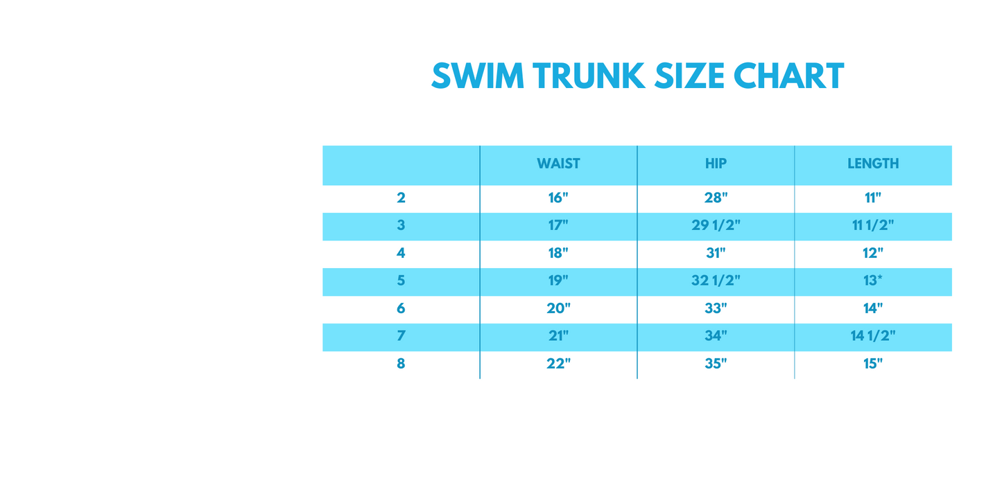 Boys Tropical Sunset Waves Swim Trunks